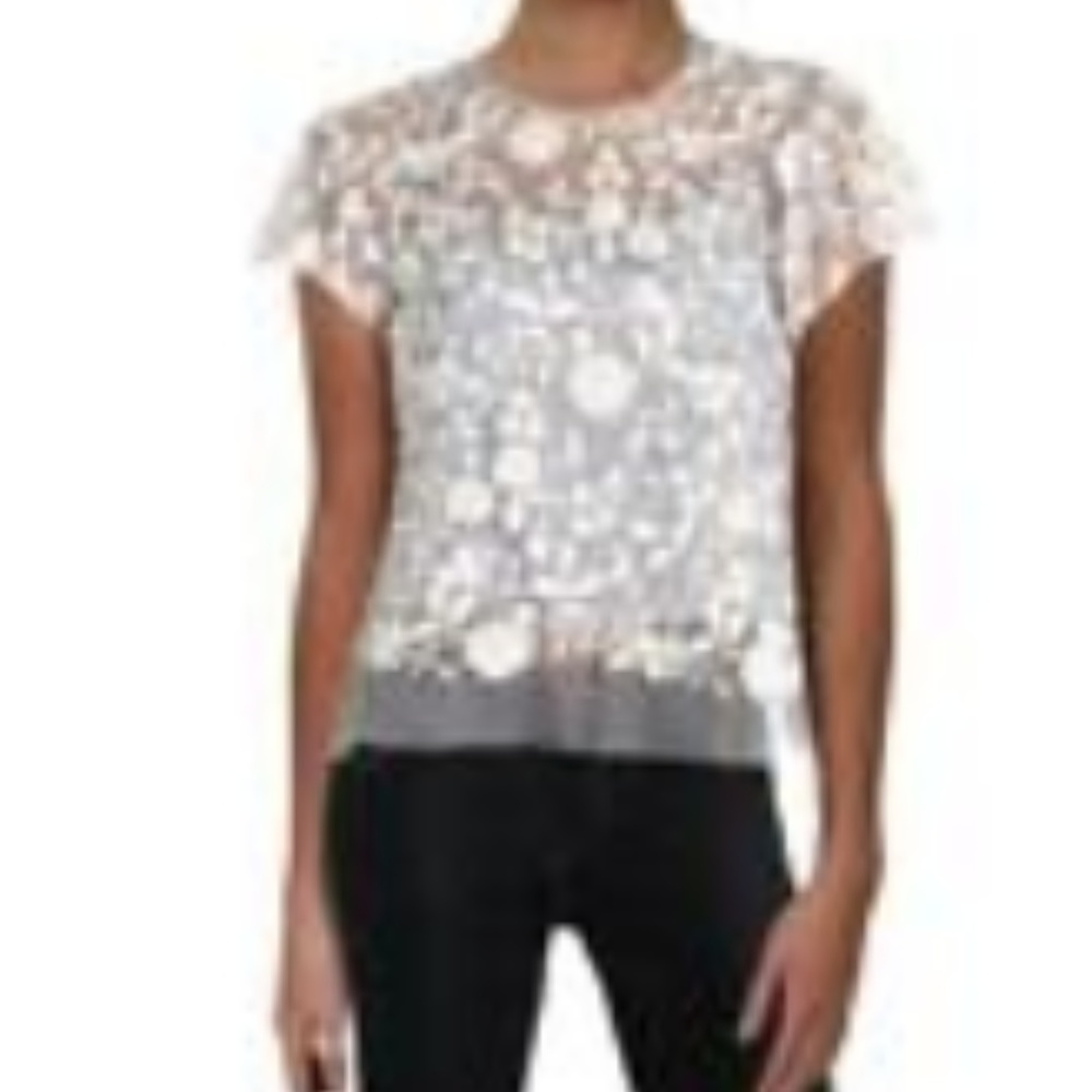 Aqua Lace Blouse with built in camisole - Picture 2 of 9